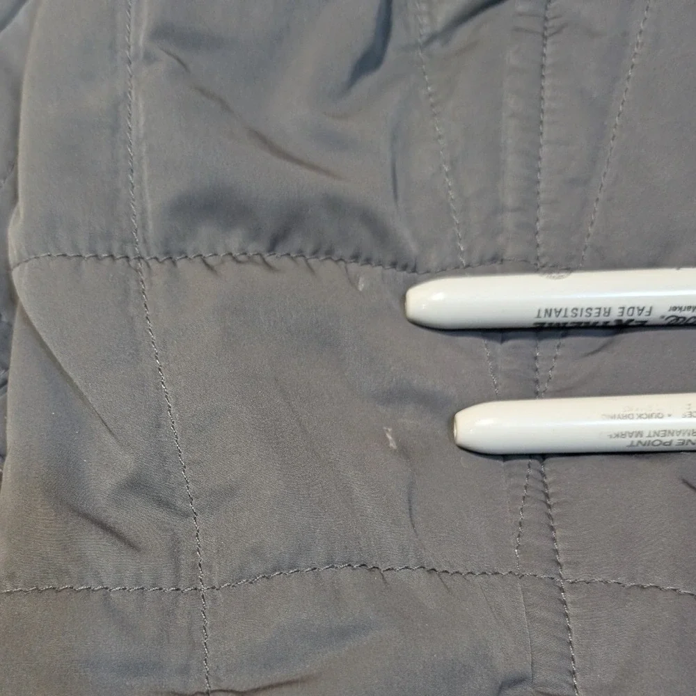 Banana Republic Men's M Double Breasted Quilted‎ Puffer Peacoat